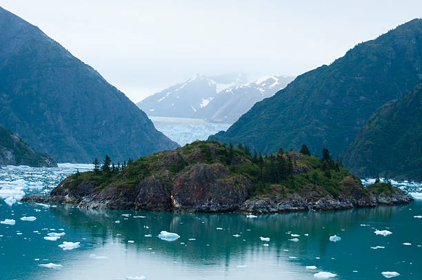 Sawyer Glacier - Alaska stock photo