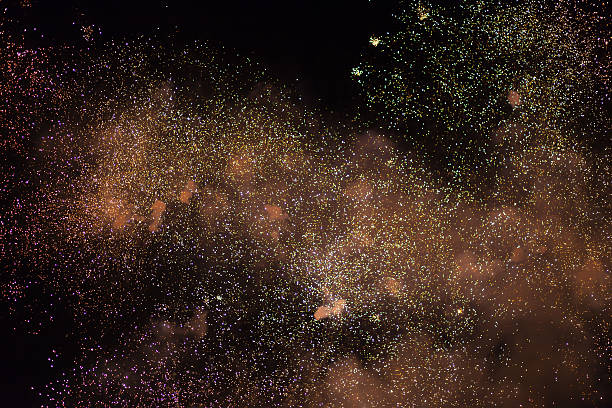 рассеивания света nebular в горошек с - happy new year стоковые фото и изображения