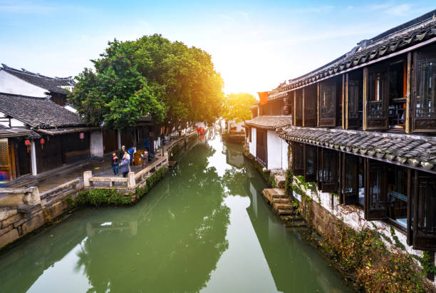 Scenery of Zhouzhuang Ancient Town, Suzhou, China Scenery of Zhouzhuang Ancient Town, Suzhou, China wuzhen stock pictures, royalty-free photos & images