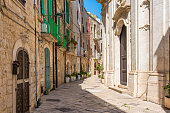 istock Scenic summer sight in Molfetta oldtown, Province of Bari, Apulia (Puglia), southern Italy. 1364269059