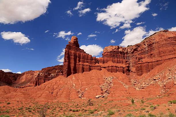 Scenic view in Capitol Reef National Park, Utah, USA stock photo