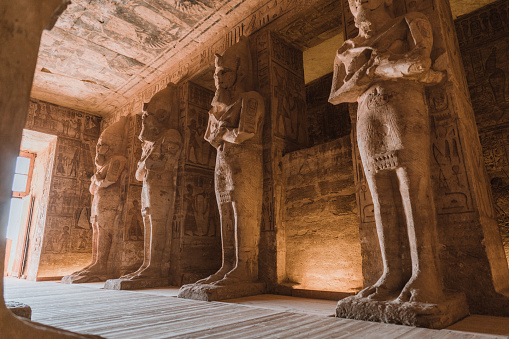 Scenic view of Abu Simbel temples