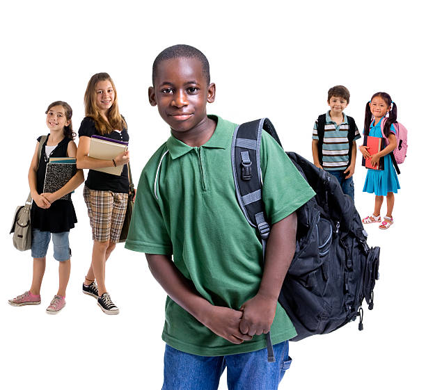School Kids Diversity stock photo
