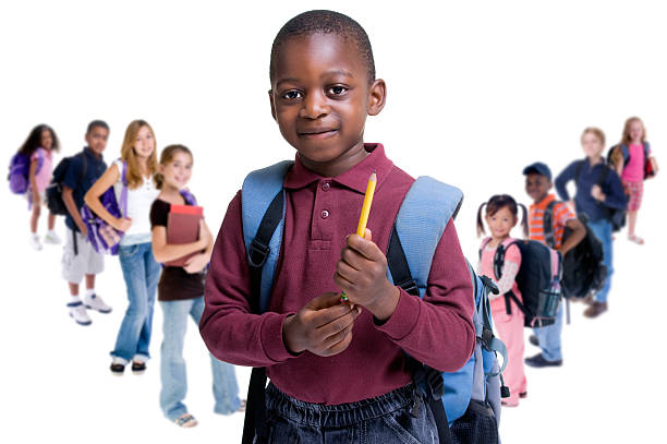 School Kids Diversity stock photo