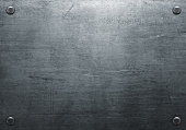 istock Scratched metal plate 486407276