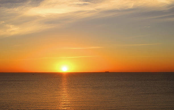 Sea sunset background