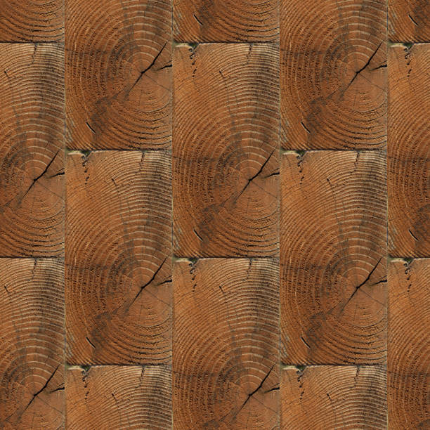 Seamless pattern of textured wooden brick wall with girdle Abstract seamless pattern for designers of wooden bricks wall with knots and girdle xylo stock pictures, royalty-free photos & images