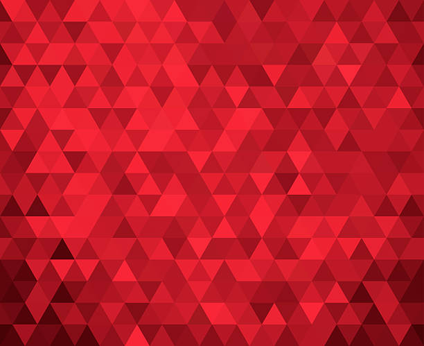 seamless red geometric background stock photo