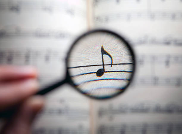 searching for music stock photo