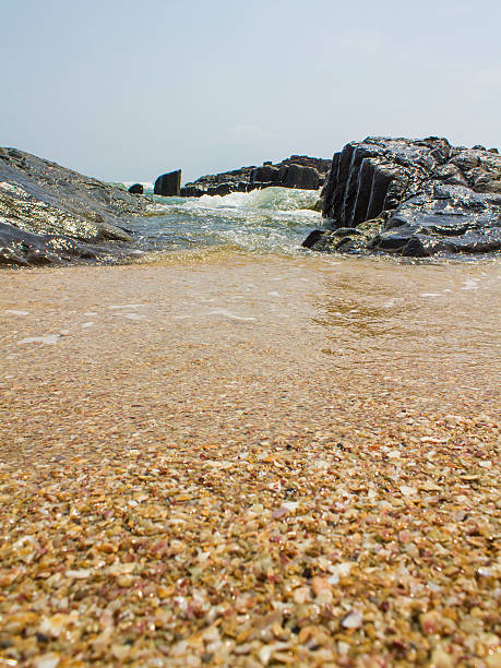 Seashore from Low Angle stock photo