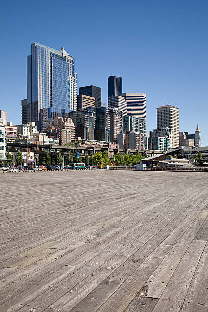 Seattle from the Water Front. stock photo