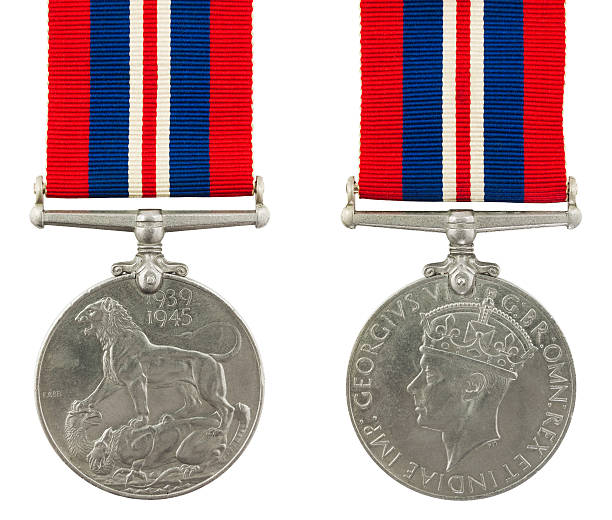1939-1945 Second World War Medal stock photo