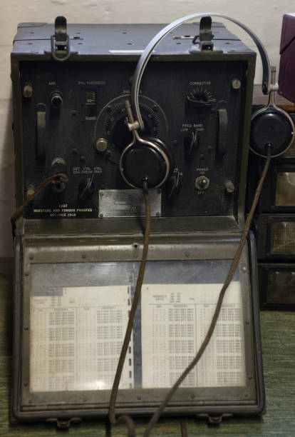 Second World War Radio Transmitter stock photo