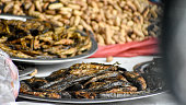 istock Selling smoked fish on the road side near Loktak lake. 1410736651