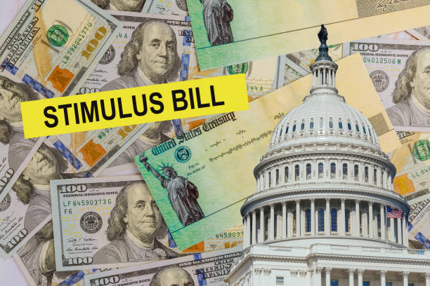 Senate government stimulus financial assistance to Word COVID-19 on global pandemic lockdown package relief package Stimulus package relief financial government assistance to Word COVID-19 on global pandemic lockdown stimulus check stock pictures, royalty-free photos & images