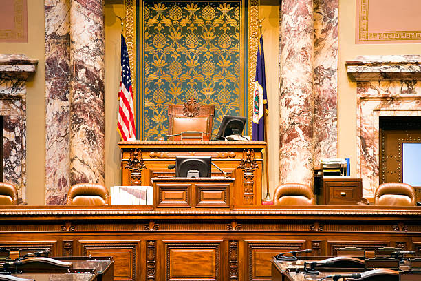 Senate of Minnesota in State Capitol  united states senate stock pictures, royalty-free photos & images