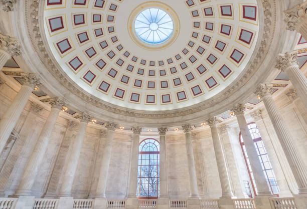 U.S. Senate Russell Office Building Rotunda in Washington, DC - 4k/UHD stock photo