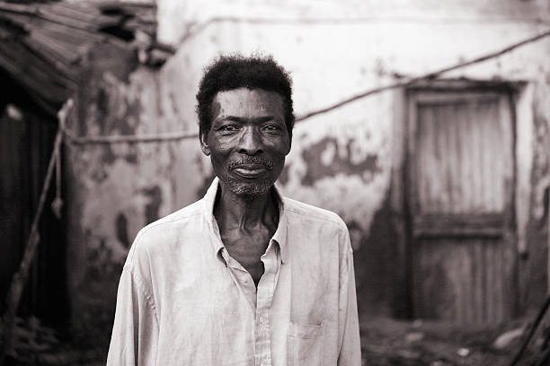 Senior African Man, Black and White senior african man. african culture photos stock pictures, royalty-free photos & images