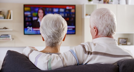 Senior Couple Watching Tv Stock Photo Download Image Now Senior Couple Watching Tv Stock Photo Download Image Now