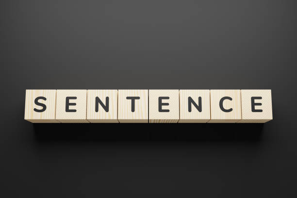 Sentence word written in wooden blocks. Sentence word written in wooden blocks. sentencing stock pictures, royalty-free photos & images