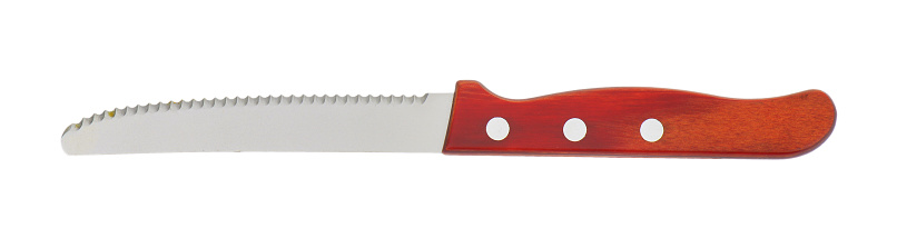 Serrated Kitchen Knife Stock Photo - Download Image Now - iStock