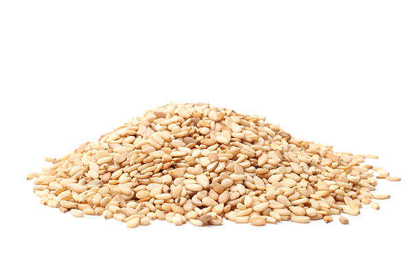 Sesame seeds stock photo