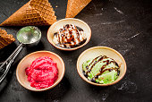 istock Set of colorful ice-cream 653753670