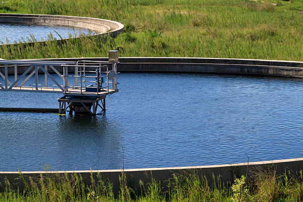 Sewage Treatment Plant stock photo