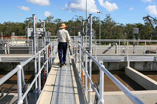 Sewerage Treatment Plant stock photo