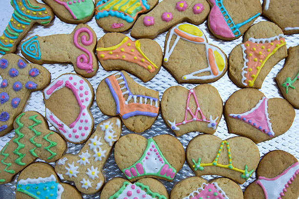 Sexy Cookies for Girls Party - Funny Food stock photo