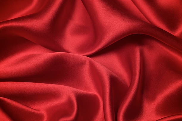 Sexy Red Silk Sheets Romantic Valentines Day Background stock photo
