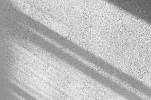 ombre di linee sul muro, motivo astratto come sfondo - shadow foto e immagini stock