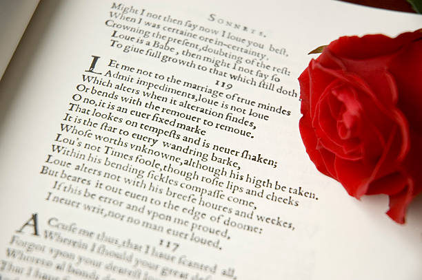 Shakespeare Sonnet stock photo