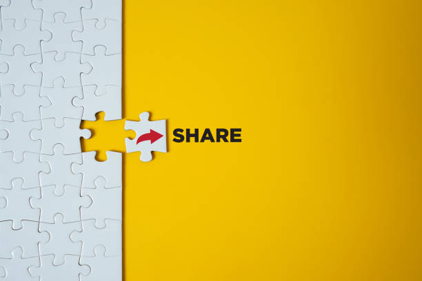 Share icon. Notification and social media concept. stock photo