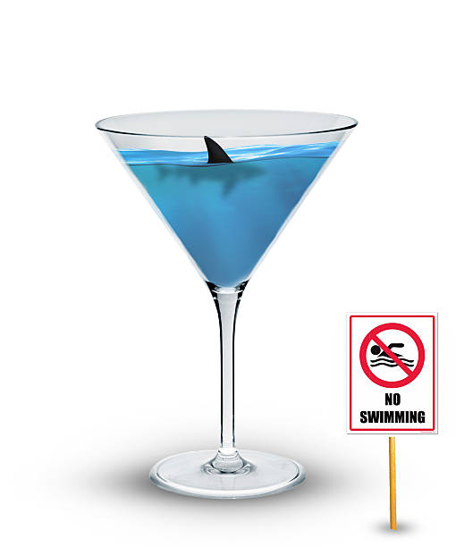 Shark in drink stock photo