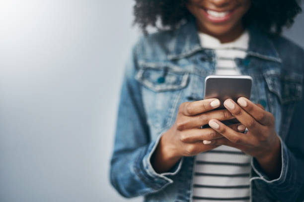 Woman using her smartphone