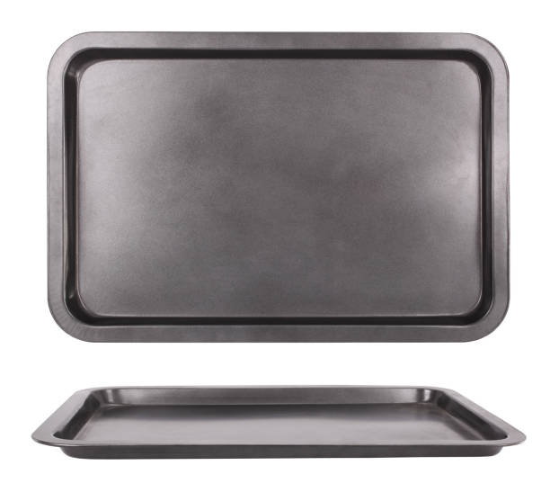 Sheet pan baking tray for oven This is a sheet pan baking tray for oven. baking sheet stock pictures, royalty-free photos & images
