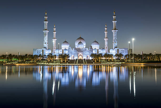 sheikh zayed mosque, abu dhabi - abu dhabi bildbanksfoton och bilder
