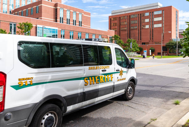 Shelby County Sheriff vehicle in Memphis, TN stock photo