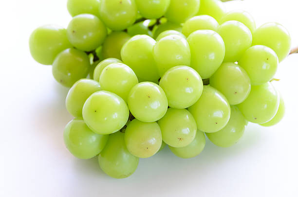 shine muscat grapes stock photo