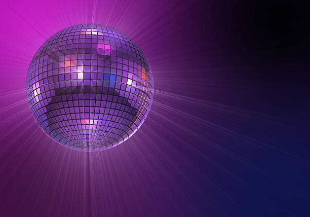 Shiny disco ball stock photo