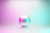 istock Shiny pearl on the pastel colored background 1374789090