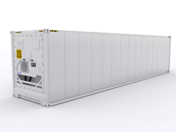 Shipping Container isolated stock photo