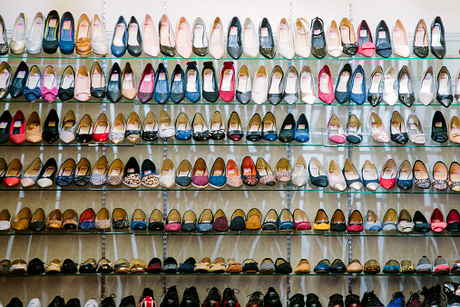 Shoe Display Stock Photo & More Pictures of 2015 - iStock