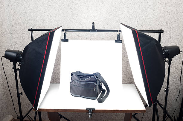 Shooting Table and studio lighting system Shooting Table and studio lighting system merchandise photos stock pictures, royalty-free photos & images