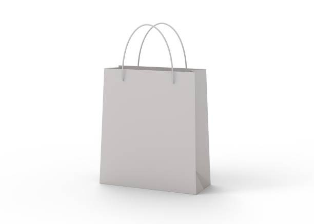 ショッピングバッグ3dレンダリング - 買い物袋 ストックフォトと画像