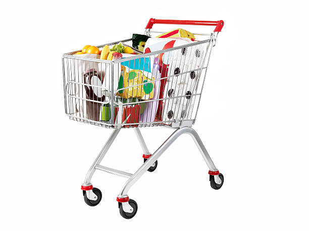 shopping cart (click for more) - kundvagn bildbanksfoton och bilder