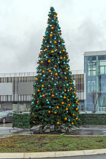 Shopping Mall Christmas Tree stock photo