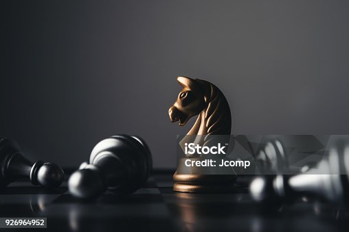istock Shot of a chess board white house moving. Business leader concept. 926964952