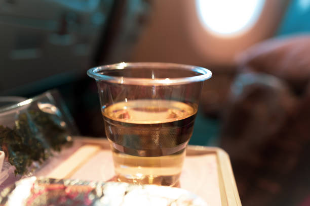 Should Airlines Consider Banning Alcohol On Aircraft? stock photo